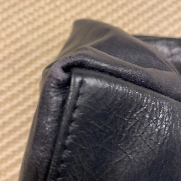 Dark Blue Latico Leather Tote Handbag - Picture 4 of 7